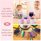 gisgfim 6 Pack Classroom Caddy Organizer with Handle, 6 Compartments, Pink - Image 4