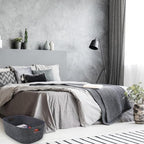 Welaxy Large Felt Storage Basket with Handles Charcoal Open Bin for Shelves - Image 5