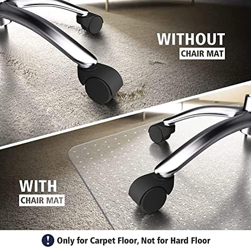 Azadx Office Chair Mat for Carpet Large Desk Chair Mat for Carpeted Floors - Image 2