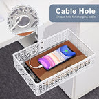Under Desk Drawer, Clamp on Desk Organizer Cup Holder Hanging Desk Storage - Image 4