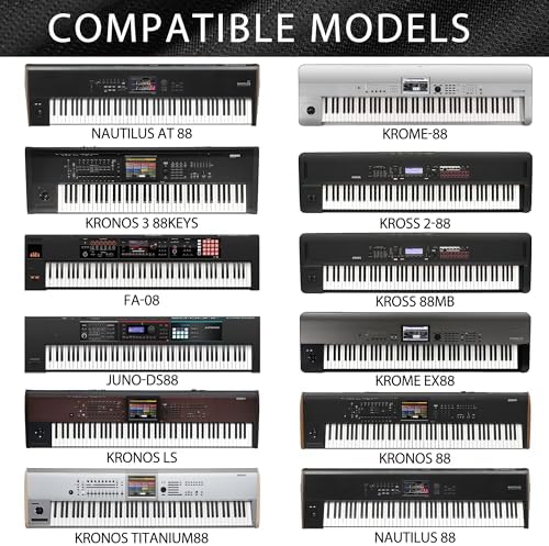 Musiin 88 Keys Piano Keyboard Cover Compatible with KRONOS 3,Roland FA-08 - Image 6