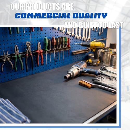 Drydiet 1 Pcs Work Bench Mat Top 30 x 60, PU Leather Tool Box Drawer Liner Tool Box Mat, Cuttable Workbench Pad, Easy Clean, Scratch Resistant Non-Slip Pad, Protect Workbench Tabletop Countertop - Image 6