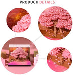 3D Memo Pad Time Piece Calendar 2027, 3D Tear-Off Art Desk Calendar 2027, Creative 3D Memo Pad Paper Art Tree House DIY Paper Carving Decoration (Cherry Blossom Tree) - Image 6