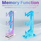 RGB Gaming Headset & Controller Stand with USB Charging Port - Image 4