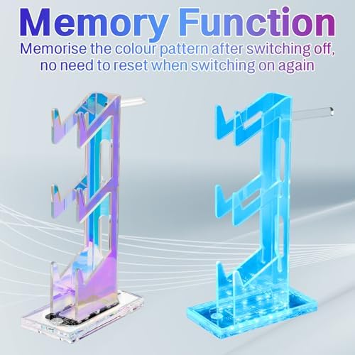 RGB Gaming Headset & Controller Stand with USB Charging Port - Image 4