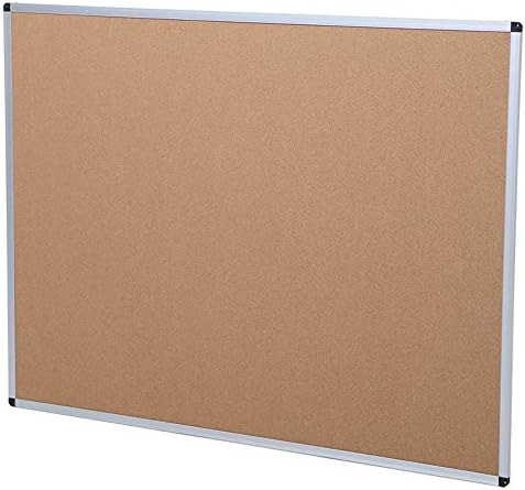 VIZ-PRO Cork Notice Board, 48 X 36 Inches, Pack of 2, Silver Aluminium Frame - Image 4