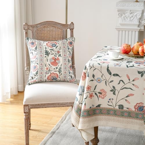 ISAENNE Designer Linen Throw Pillow Cover,Set of 2,18"x18"-Daffy B - Image 6