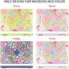 for MacBook Neo 13 inch Case 2026 (Model A3404, A18 Pro) Precision Fit & Scratch Unique Design Hard Shell, Keyboard Cover, Trackpad Protector, 2 OTG Adapter, for Women Cute, Spring Floral - Image 4