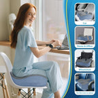 BlissTrends Memory Foam Seat Cushion for Office Chair & Car Seat Grey&Blue - Image 6