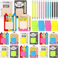 Eaasty 12 Sets 36 Pcs Back to School Teacher Gifts Bulk Cute Composition Sticky Note Holder with Notepads and Ballpoint Pens First Day of School Teacher Appreciation Gifts for Coworker Staff Employee by Eaasty