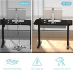 Standing Desk with Hidden Cable Management Tray,48x24,Black - Image 6