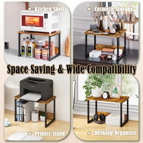 MARTY Countertop Organizer,17.1"x12.4", Cabinet Organizer Microwave Stand - Image 7
