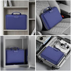 DocSafe Fireproof File Organizer with Lock, Hard-Shell Case Fireproof Document Box with 13 Pocket Accordion File Folder, Portable Home Office Travel Safe Storage for Important Documents Laptop Blue - Image 6