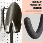 8PCS Garage Storage Hooks Set, Heavy Duty Steel Utility Hooks, Fits 1/4” & 1/8” Pegboards & Slatwall, Wall Organizer for Hoses, Power Tools, Ladders, Garden Tools & Extension Cords - Image 5