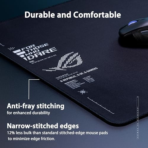 ASUS ROG Sheath II XXL Gaming Mouse Pad, 35.4” x 15.7”- Black - Image 3