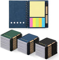 30PCS Spiral Notebook Set, Paper Cover with Elastic Band, Free 30 Ballpoint Pens, 30 Sheets (60 Pages) Lined Paper, Sticky Notes & 5-Color Bookmarks, Portable Pocket Size (10x13cm), Bamboo Pens, for s by Unknown