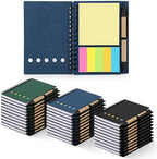 30PCS Spiral Notebook Set, Paper Cover with Elastic Band, Free 30 Ballpoint Pens, 30 Sheets (60 Pages) Lined Paper, Sticky Notes & 5-Color Bookmarks, Portable Pocket Size (10x13cm), Bamboo Pens, for s by Unknown