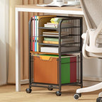 Feyejade 5-Tier Rolling File Cart Cabinet Under Desk Storage Organizer by Feyejade