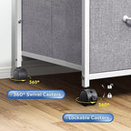 DEVAISE 3 Drawer Mobile File Cabinet, Fabric Lateral Filing Cabinet - Image 6