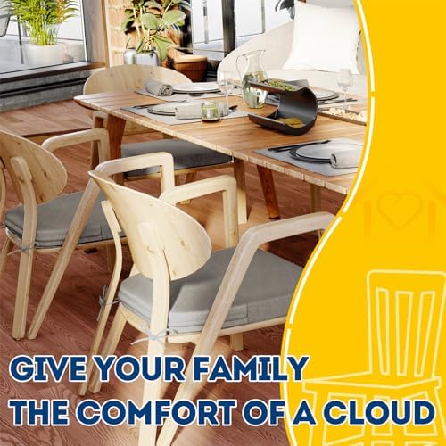 AAAAAcessories Chair Cushions for Dining Chairs, 17 x 16 x 2 in, Set of 2 - Image 6