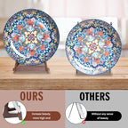 15.5 Inch Large Plate Stands for Display, Wooden Plate Holder, 1 Pack - Image 2