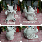Fox Sticky Note Holder Cute Animal Pop-up Note Dispenser Funny for Desk Home Office School, 3x3 in, White, C16 - Image 3