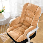 Desk Chair Cushion Office Chair Pad with High Back Support Seat Cushion with Non-Slip Bottom for Office Car Home Dining Room Kitchen by Gujuja