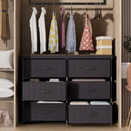 GcdPai Dresser 6 Fabric Drawer Stand Desktop Plastic Support Tube - Image 4
