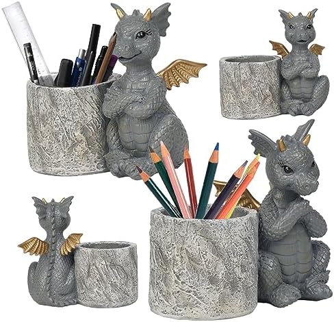 Guichifun Dragon Pen Holders Home Décor Set of 2 by Guichifun