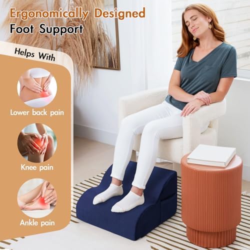 Foot Rest Under Desk,Ergonomic Foot Rest Office Comfort Foot Stool at Work - Image 3