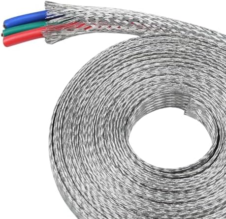 Tinned Copper Metal Braid Sleeving Wire Shielding 5/16inch-22ft by BuyUneed