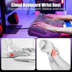 Ergonomic Wrist Rest for Keyboard, Soft Memory Foam Cloud Keyboard Stand - Image 2