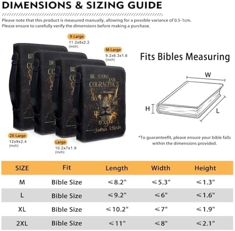 Tiger Flaming Cross Print Bible Cover for Women Men with Top Handle Portable Bible Carrying Case Church Bag with Multiple Pockets, Large Capacity Case Holiday Gifts for Christians - Image 4