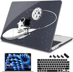 Mektron for 2026/2025/2024/2023 MacBook Air 15 INCH M5 A3448 /M4 A3241 /M3 A3114 /M2 A2941 Case, Printed Plastic Hard Shell Cover with 15.3" Liquid Retina Display Touch ID, Astronauts by Mektron