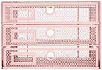 Annova Desk Organizer Wire Mesh 3 Tier Sliding Drawers Paper Sorter/Multifunctional/Premium Solid Construction for Letters, Documents, Mail, Files, Paper, Kids' Art Supplies (Light Pink) - Image 5