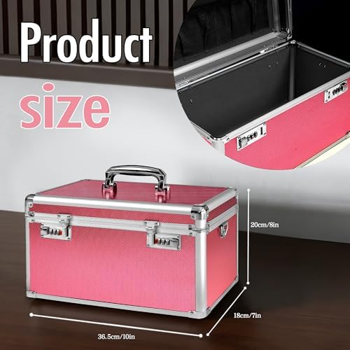 Rose Medication Combination Lock Boxes with Code Large - Image 4