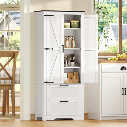 TEENFON Storage Cabinet with Doors & Adjustable Shelf - Image 2