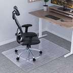 Amyracel Office Chair Mat, 60" x 46" Easy Glide Plastic Floor Mat, Clear Computer Desk Chair Mat for Low Pile Carpeted Floors - Image 2