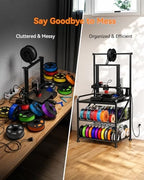 AHOWPD 3D Printer Stand with Filament Storage, Sturdy Heavy Duty Workbench - Image 5