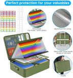 ENGPOW Fireproof File Organizer Bag with 13 Pockets Accordion File Folder - Image 4