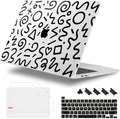 for MacBook Pro 16 inch Case 2019 2020 Release Model A2141, Plastic Hard Shell Cover with Keyboard Cover & Screen Protector for MacBook Pro 16 inch with Touch Bar, Abstract Line by WelcomeViseNewitems