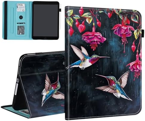 Case for Samsung Galaxy Tab S11 Ultra 14.6 Inch 2025(SM-X930/X936B),Card Slot PU Leather TPU Case Pen Holder Auto Wake Sleep,Flower Hummingbird by Unknown