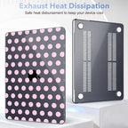May Chen for M5 MacBook Air 13.6 Inch Case 2026 2025 2024-2022 Release M5 A3449 M4 A3240 M3 A3113 M2 A2681, Plastic Hard Shell Case for MacBook Air 13.6" with Retina Display, Black Dots - Image 5
