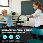 Bulk Earbud Headphones 24 Pack for School Classroom Kids, Wholesale Wired Durable Earphones Class Set for Students Children Toddler Teens Boys Girls and Adult (HY450, 24 Black) - Image 5