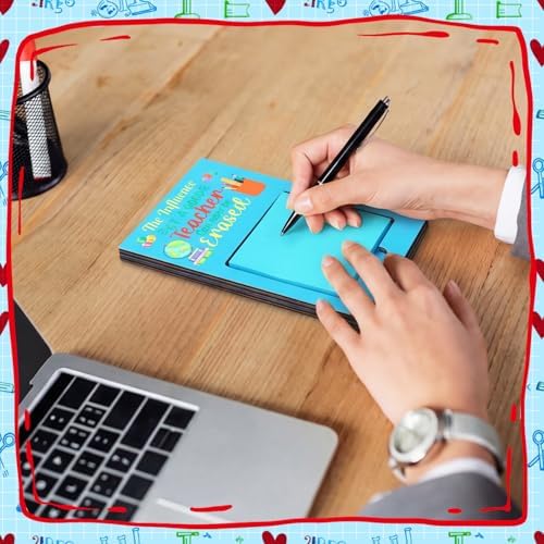 Motipuns 72 Pcs Teacher Gift Sticky Note Holder, Sticky Note, Vibrant Color - Image 6