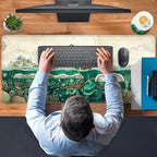 TGFEWYTJYJ Extended Gaming Mouse Pad,Memory Foam Ergonomic Keyboard Mouse Wrist Rest Support Set,Large Desk Mat with Stitched Edges,Non-Slip Base Mousepad Home Office,Sea Octopus - Image 7