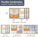 DIMJ Drawer Organizer Clothes Storage - 24 Pack Baby Dresser Organizer for Nursery, Small Fabric Closet Drawer Organizer Bins for Underwears Socks, Foldable Storage Dividers Organization for Bedroom - Image 2