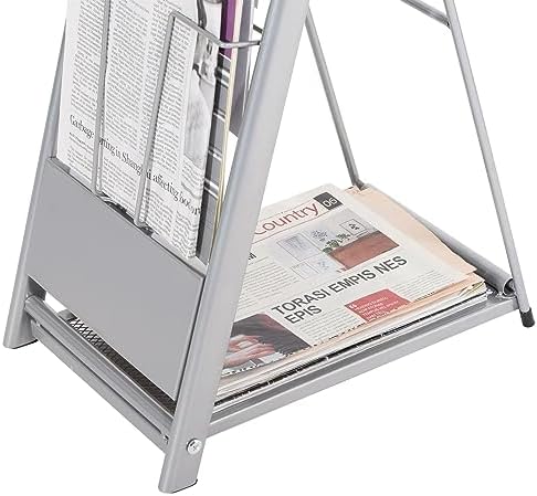 PATIKIL Detachable Magazine Display Racks Floor Standing 10 Layers Brochure Stand Catalog Literature Holder for Hotel, Exhibition, Office - Image 5