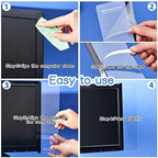 Zonon 12 Pieces Monitor Memo Board for Computer Transparent Acrylic - Image 3