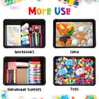 Qunclay 16 Pcs Black Plastic Turn in Trays, Letter Size Classroom Bins - Image 4